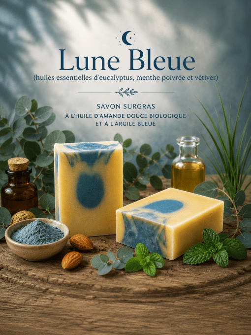 Lune Bleue (huiles essentielles d’eucalyptus, menthe poivrée et vétiver)
