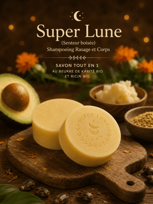 Super Lune (Senteur boisée) Shampooing Rasage et Corps
