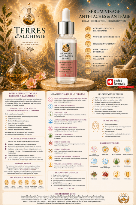 SERUM VISAGE ANTI-TACHES ANTI-AGE 30ml