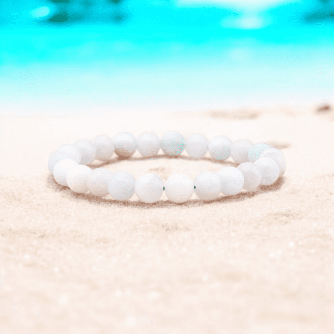 BRACELET BOULE AIGUE MARINE BRÉSIL A