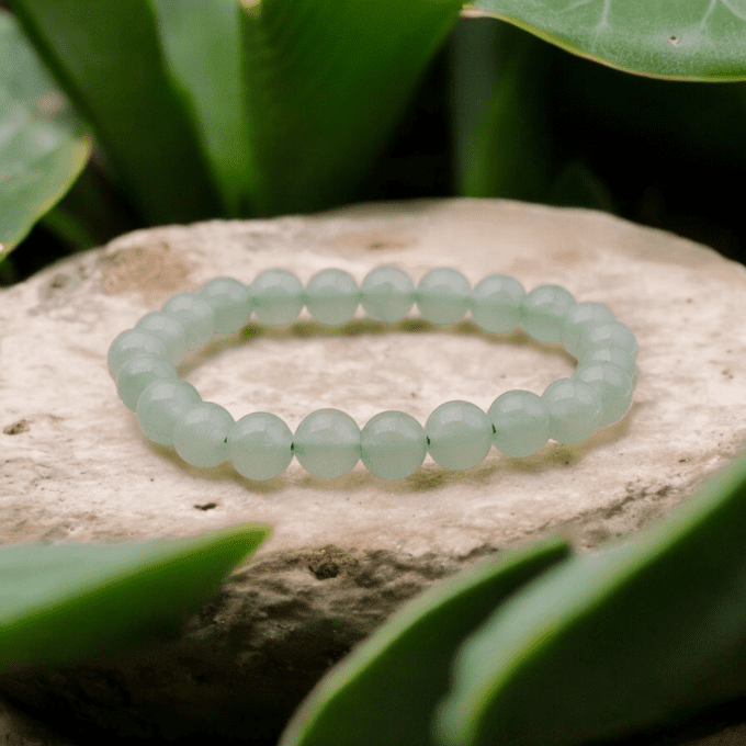 BRACELET BOULE AVENTURINE VERTE A