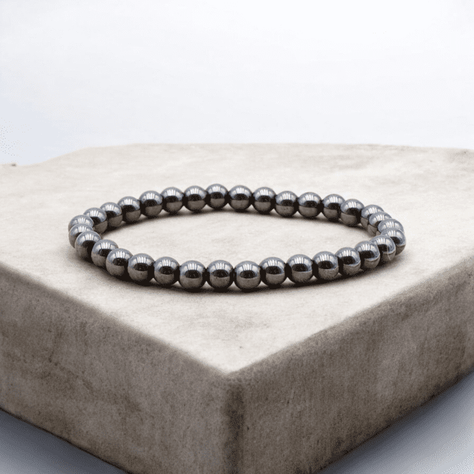 BRACELET BOULE HÉMATITE A