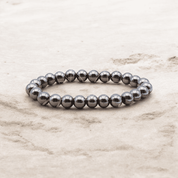 BRACELET BOULE HÉMATITE A