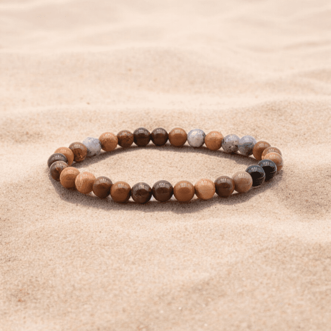 BRACELET BOULE JASPE OCÉAN A+