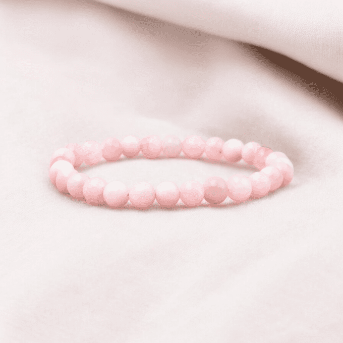 BRACELET BOULE KUNZITE A