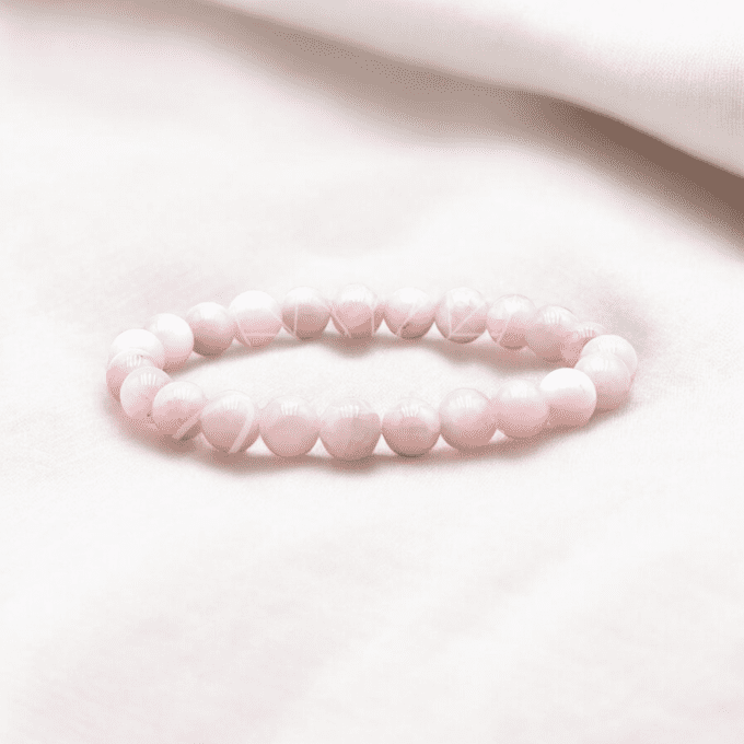 BRACELET BOULE KUNZITE A