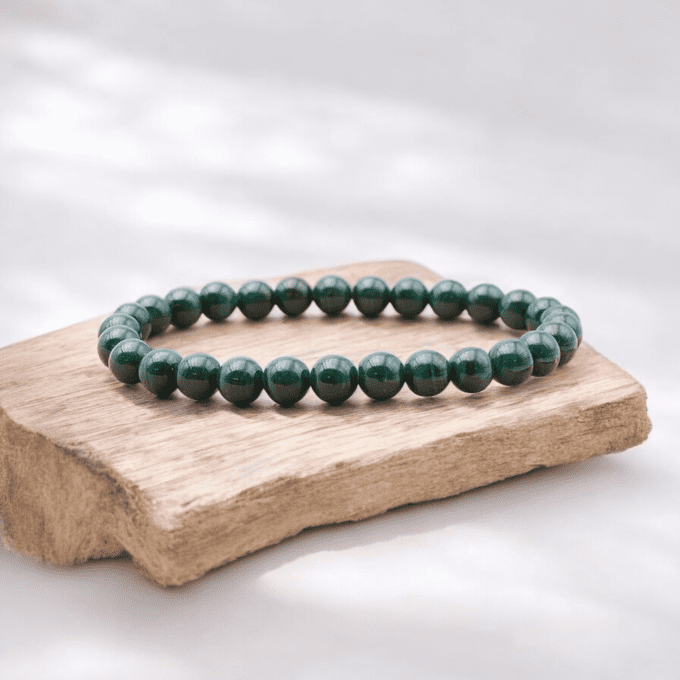 BRACELET BOULE MALACHITE A