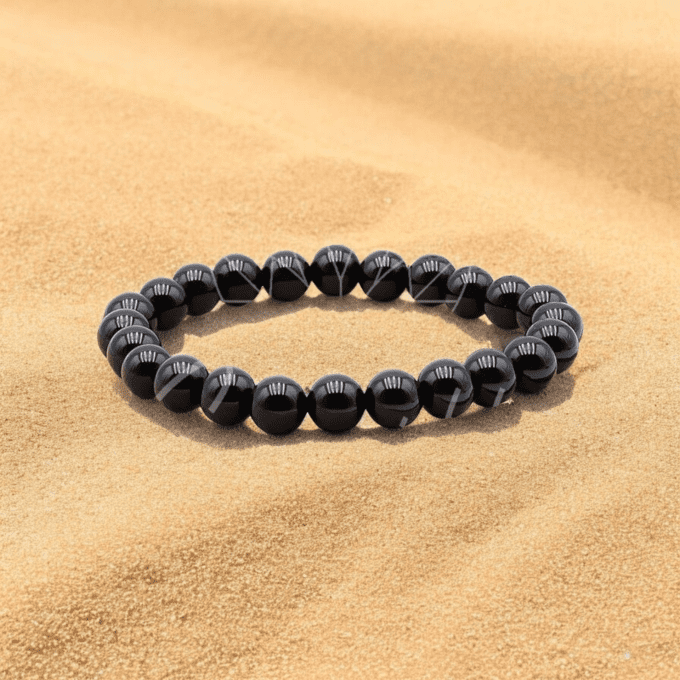 BRACELET BOULE ONYX A