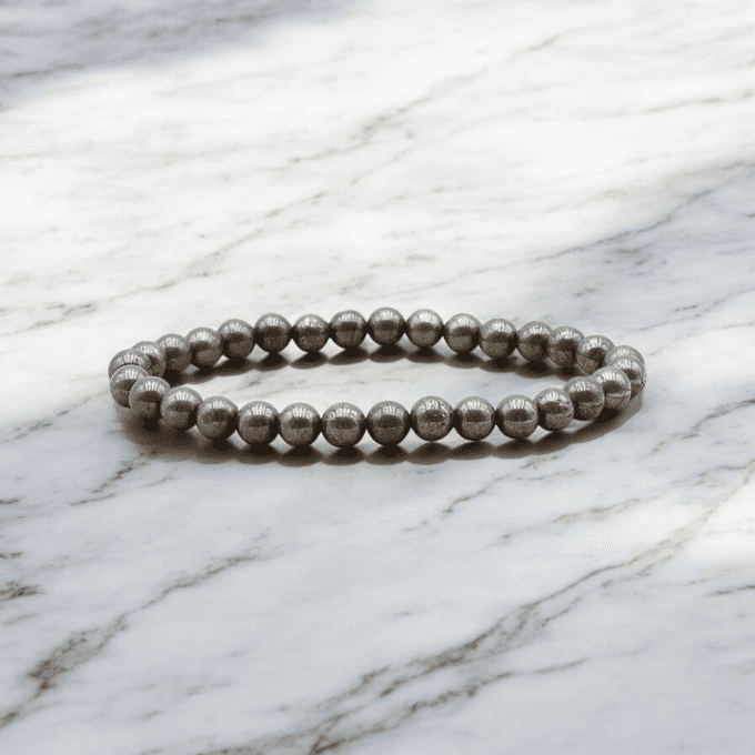 BRACELET BOULE PYRITE A