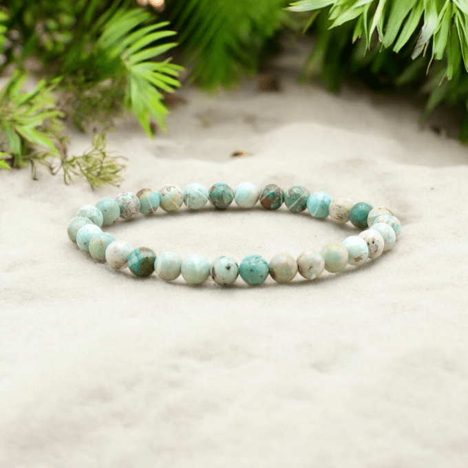 BRACELET BOULE TURQUOISE DU PEROU A