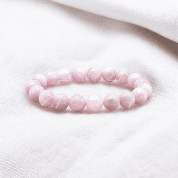 BRACELET BOULE KUNZITE A